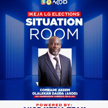 IKEJA LGA ELECTION SITUATION ROOM ACTIVATED TO ENSURE REAL-TIME MONITORING AND RESULT COLLATION
