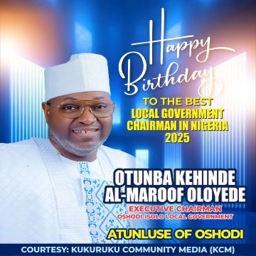 Kukuruku Community Media Names Otunba Kehinde Oloyede (Kendoo) Best Local Government Chairman in Nigeria for 2025